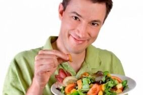 l'utilisation de salades de vitamines végétales pour la puissance